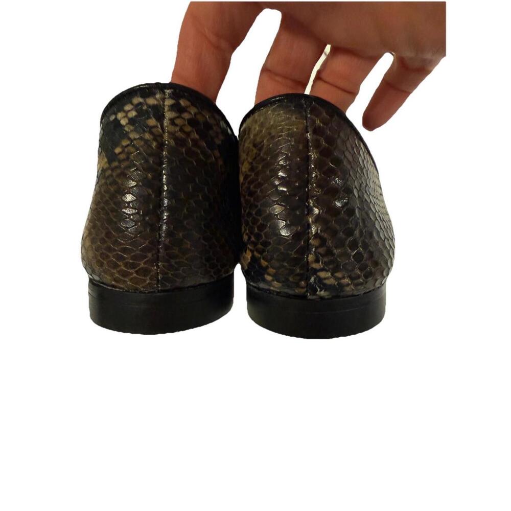 Aquatalia women’s Revy waterproof slipon leather loafers size 9 snake skin print - Picture 4 of 8